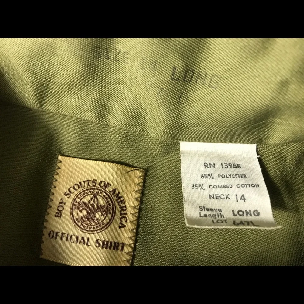 VINTAGE BOY SCOUT HAT & SHIRT with patches